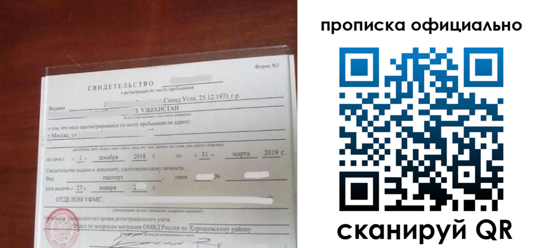 прописка регистрация в Ермолино
